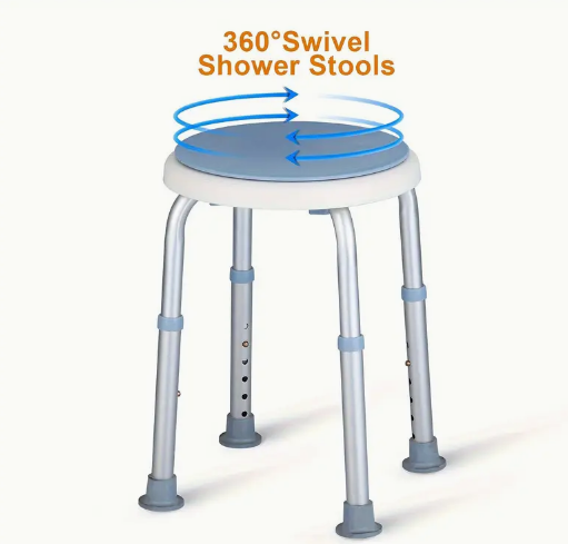 Adjustable 360° Swivel Shower Stool