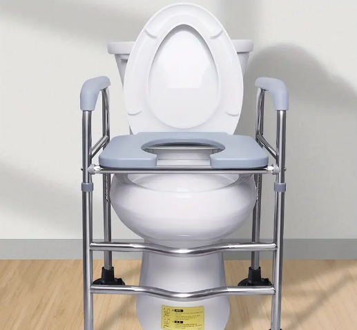 Adjustable Height Toilet Seat with Handle