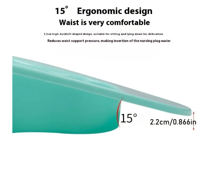 Green Duck Bedside Commode with Lid