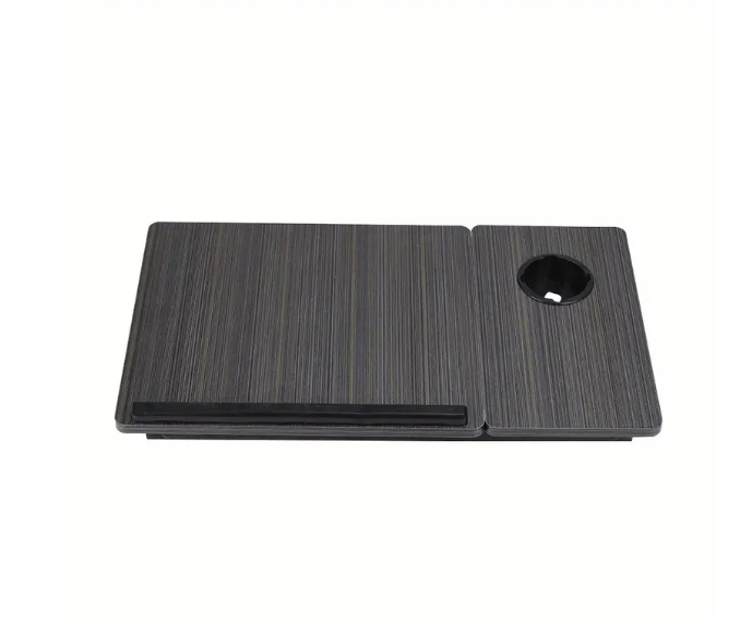 Adjustable Tilt Folding Desk with Non-Slip Cup Holder