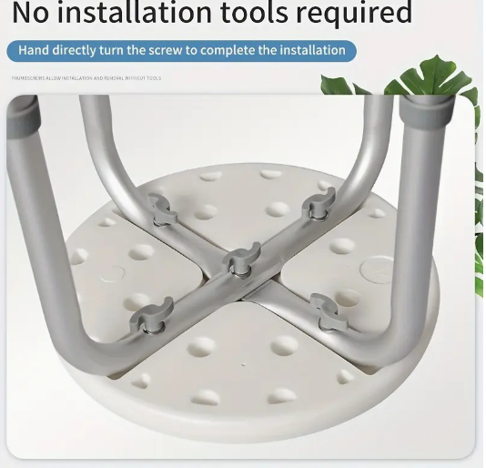 Adjustable Round Shower Stool