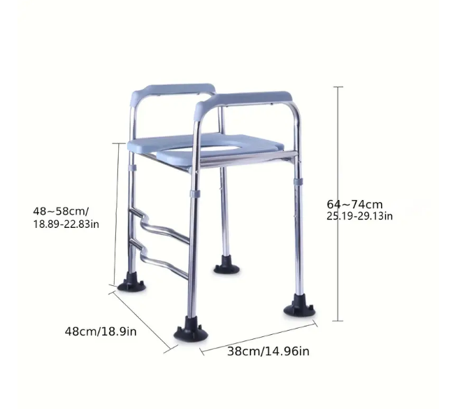 Adjustable Height Toilet Seat with Handle