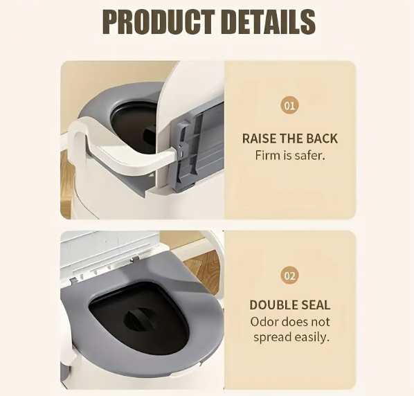 Portable Bedside Commode Toilet