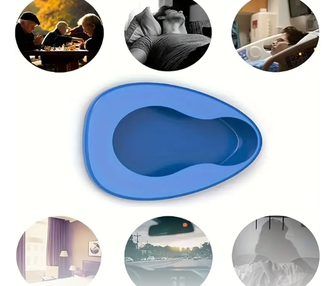 Thickened Blue Plastic Bedpan