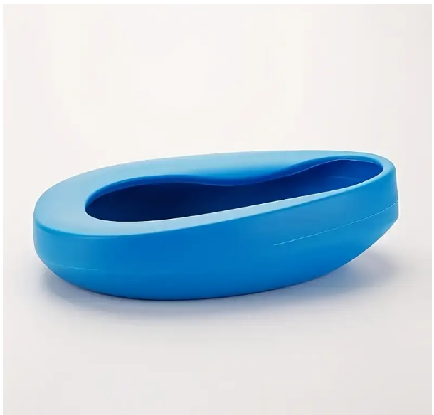 Thickened Blue Plastic Bedpan