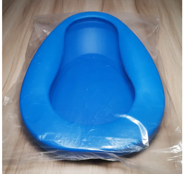 Thickened Blue Plastic Bedpan