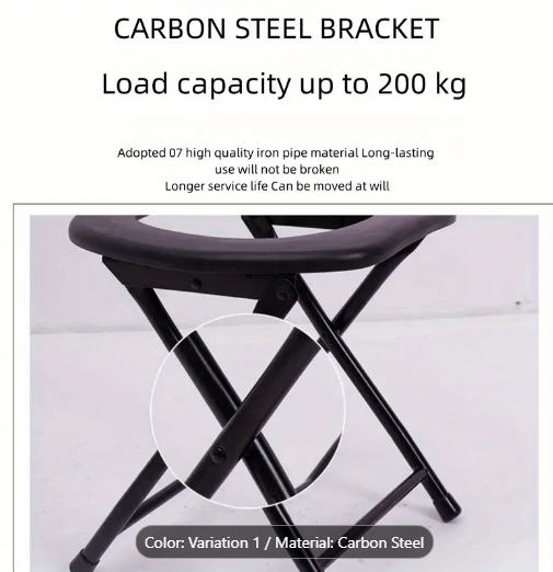 Foldable Bedpan Chair for Adults